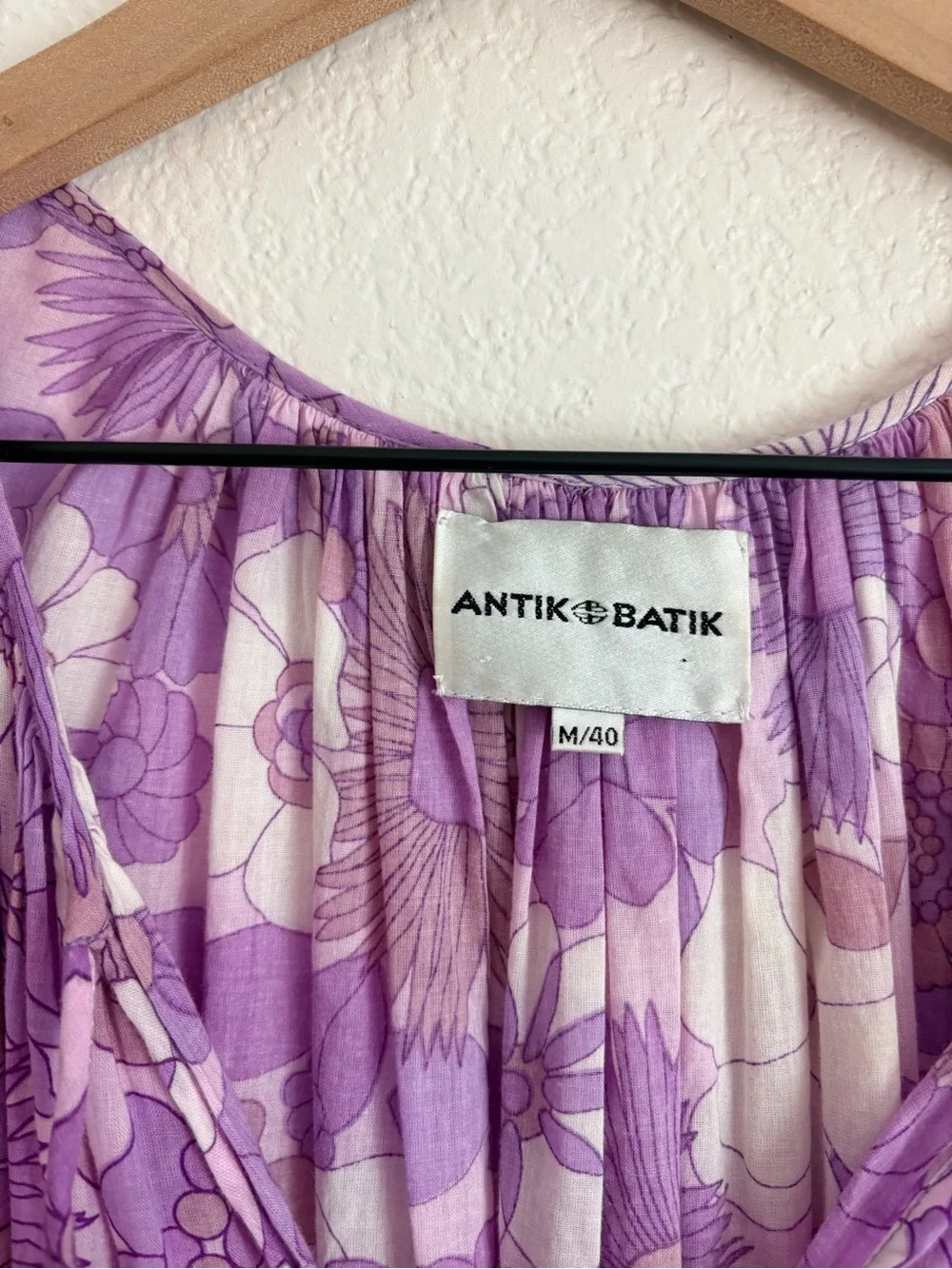Antik Batik Boho Paula Lavender Maxi Dress